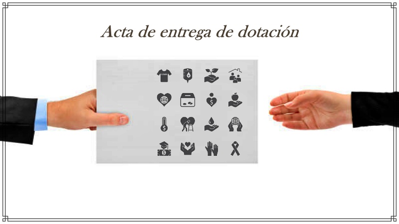 Como hacer un acta de entrega de dotación