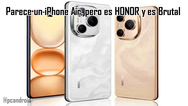 Parece un iPhone Air, pero es HONOR y es Brutal